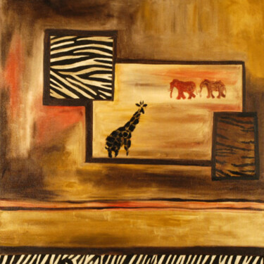 Peinture intitulée "Memories" par Christiane Arques, Œuvre d'art originale, Huile Monté sur Châssis en bois