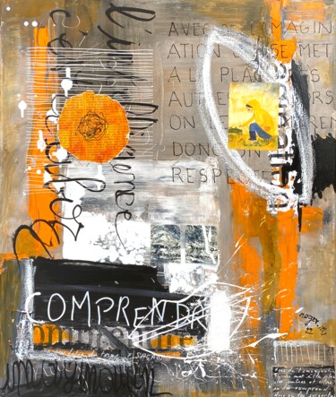 绘画 标题为“Te Comprendre” 由Roger.M, 原创艺术品, 丙烯 安装在木质担架架上