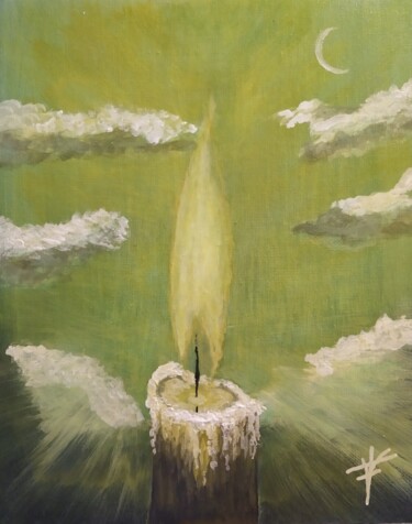绘画 标题为“Ner ( vela de vida…” 由Vidal Fernández Richart, 原创艺术品, 丙烯