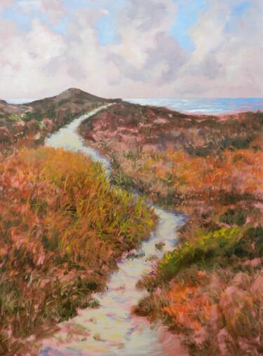 Colors of the Dunes Peinture intitulée "Colors of the Dunes" par Joy Parks Coats, Œuvre d'art originale, Acrylique Monté sur Châssis en bois