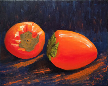 "Persimmon" Painting titled ""Persimmon"" by Tetiana Teresh, Original Artwork, Oil