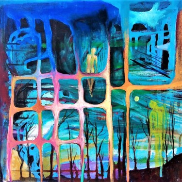 绘画 标题为“Sunrise” 由Anastazija Vidmar, 原创艺术品, 丙烯 安装在木质担架架上