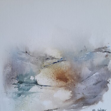 Painting titled "Traversée" by Christine Leger, Original Artwork, Acrylic