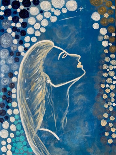 Peinture intitulée "Rallumer les étoiles" par Alexandra Falaise, Œuvre d'art originale, Acrylique Monté sur Châssis en bois