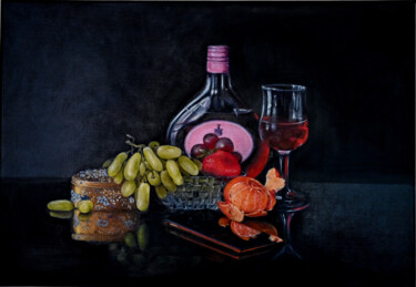 Painting titled "Modern still life" by Tanya Shark, Original Artwork, Oil