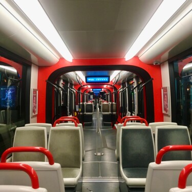 Photographie intitulée "Tramway" par Balagour, Œuvre d'art originale, Photographie numérique