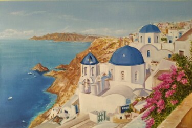 제목이 "Santorini"인 미술작품 Vitaliy Boreiko로, 원작, 기름