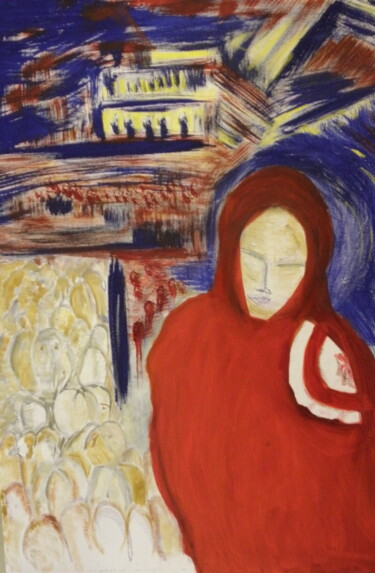 Drawing titled "Sans titre VII" by Roger Ernest Jankow, Original Artwork, Tempera