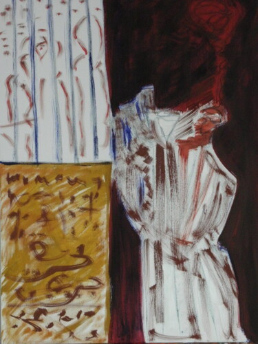Drawing titled "Sana titre VIII" by Roger Ernest Jankow, Original Artwork, Tempera