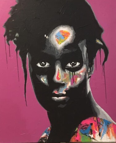 Peinture intitulée "Soraya" par Pascal Petit, Œuvre d'art originale, Acrylique