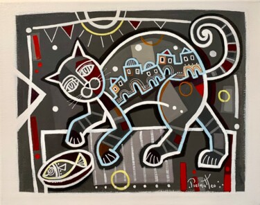 绘画 标题为“Le festin” 由Giuseppe Piermattéo, 原创艺术品, 丙烯