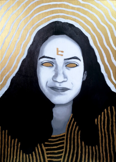 绘画 标题为“Yogini” 由Moushegh Karavartanian, 原创艺术品, 丙烯