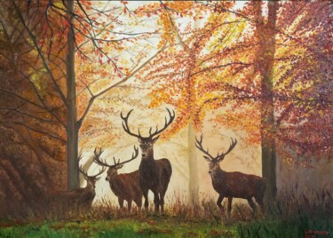 Painting titled "Colori e natura del…" by Alessio Levorato, Original Artwork, Oil