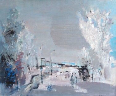 Peinture intitulée "Февраль" par Andrei Zhevakin, Œuvre d'art originale, Huile