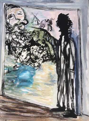 绘画 标题为“Painter Painting” 由Steve Phillips, 原创艺术品, 墨