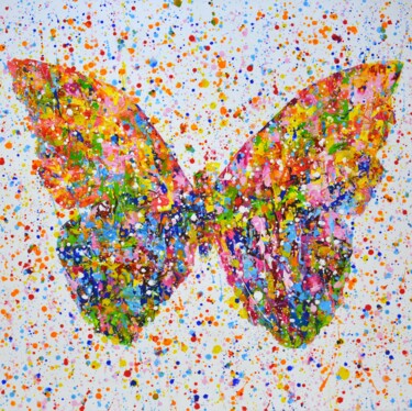 绘画 标题为“Butterfly.” 由Iryna Kastsova, 原创艺术品, 丙烯 安装在木质担架架上