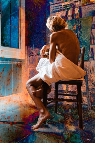 Photographie intitulée "L'atelier" par Pierre Wurtz, Œuvre d'art originale, Photographie numérique Monté sur Aluminium