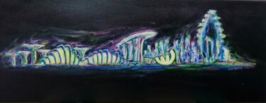 Singapore Marina Skyline Neon 20x50