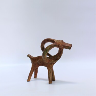 Sculpture intitulée "Bouquetin (n° 303)" par Didier Fournier, Œuvre d'art originale, Bronze