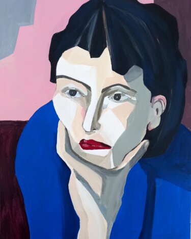 Peinture intitulée "Portraits série n°3" par Christine Teisserenc, Œuvre d'art originale, Acrylique