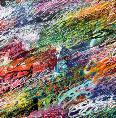 #37 «Collection The Message Is» Artiste Alexandre Trubert Painting titled "#37 «Collection The…" by A.T.6 Alexandre Trubert, Original Artwork, Acrylic