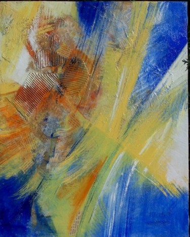 Peinture intitulée "naissance d'une é t…" par Anne-Frédérique Ferret, Œuvre d'art originale, Huile