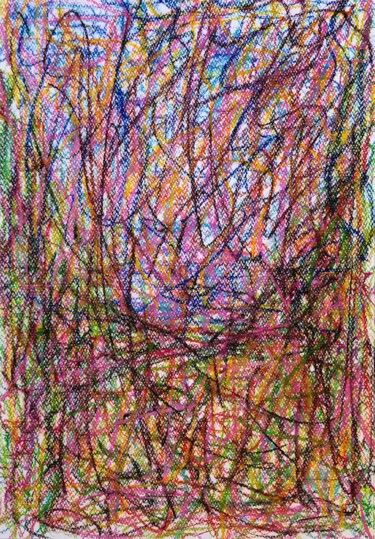 Painting titled "N.° 5 Outside Perce…" by Fatima Sardinha, Original Artwork, Pastel Mounted on Glass