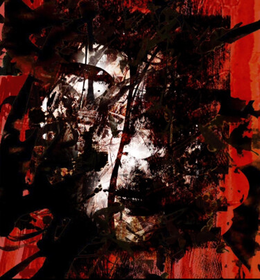 Painting titled "Corean eyes" by Pierre Olié, Original Artwork, Lithography