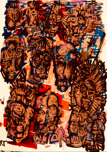Painting titled "Brut concept" by Pierre Olié, Original Artwork, Lithography