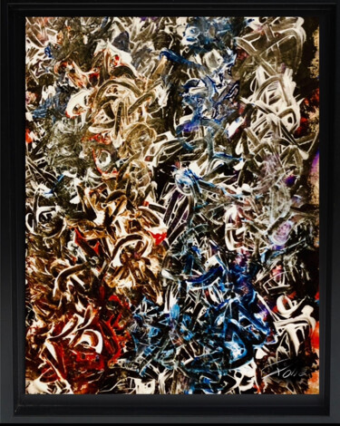 Painting titled "Mixed media form" by Pierre Olié, Original Artwork, Digital Print