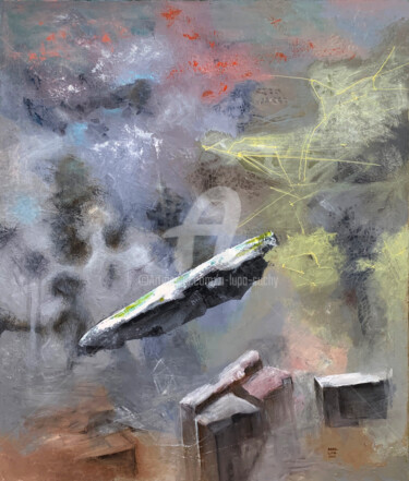 Nieokreślona przestrzeń Pintura intitulada "Nieokreślona przest…" por Anna Lupa-Suchy, Obras de arte originais, Óleo