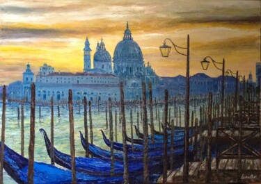 I Simboli di Venezia Peinture intitulée "I Simboli di Venezia" par Alessio Levorato, Œuvre d'art originale, Huile