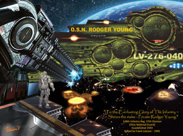 View of the Starship Rodger Young Arts numériques intitulée "View of the Starshi…" par Moreno Franco, Œuvre d'art originale, Acrylique