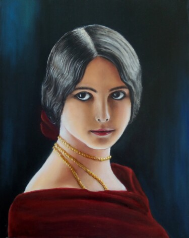 Painting titled "Cléo de Mérode" by Arnaud Montenon, Original Artwork, Oil