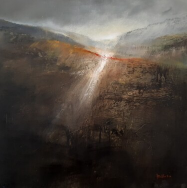 Painting titled "Cascade de lumière" by Françoise Bellière, Original Artwork, Acrylic