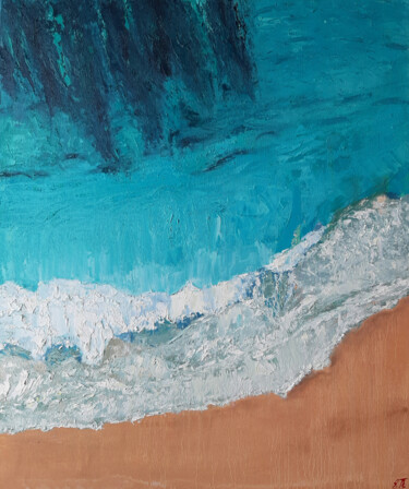 Printmaking titled "Ocean №1(Print)" by Elena Petrova, Original Artwork, Digital Print