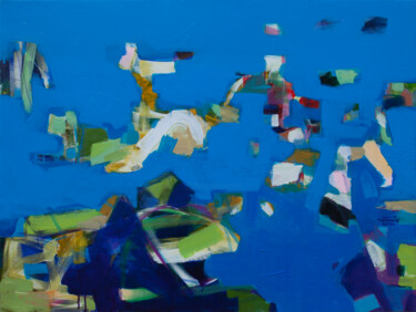 Painting titled "Whispers of rocks" by Khanh The Bui, Original Artwork, Acrylic