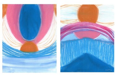 Blushing Ultramarine I and II