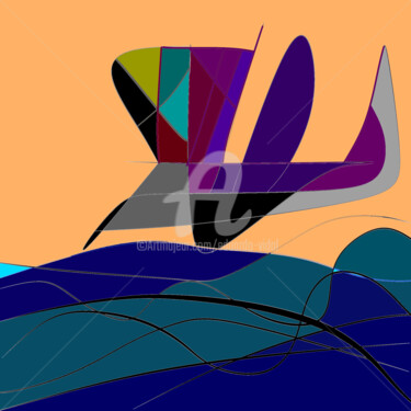 Arte digitale intitolato "Futuristic Vanguard…" da Eduardo Vidal, Opera d'arte originale, Pittura digitale