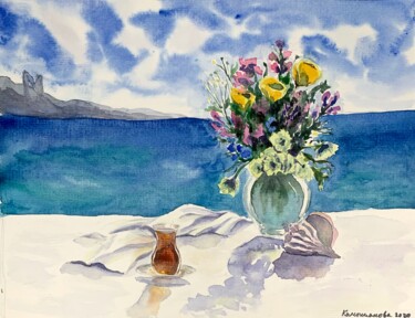 제목이 "still life from tur…"인 미술작품 Daria Kamishanova로, 원작, 수채화