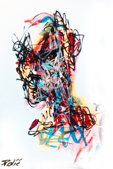 Painting titled "´ crok mixed media.…" by Pierre Olié, Original Artwork, Acrylic