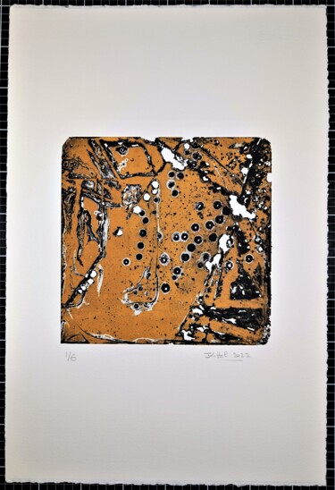Printmaking titled "Eau-forte 11. Noir/…" by Jean Kittel, Original Artwork, Etching