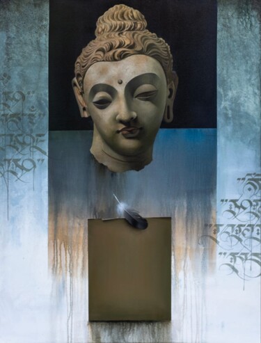 Peinture intitulée "Piece of peace ( se…" par Roni Sarkar, Œuvre d'art originale, Acrylique
