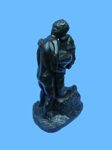UM CASAL CHEIO DE AMOR Escultura intitulada "UM CASAL CHEIO DE A…" por Romeo Zanchett, Obras de arte originais