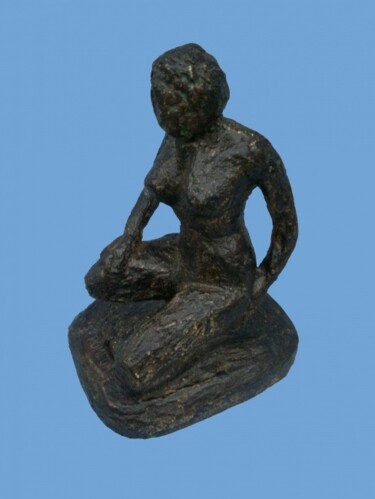 MULHER TRANQUILA Escultura intitulada "MULHER TRANQUILA" por Romeo Zanchett, Obras de arte originais