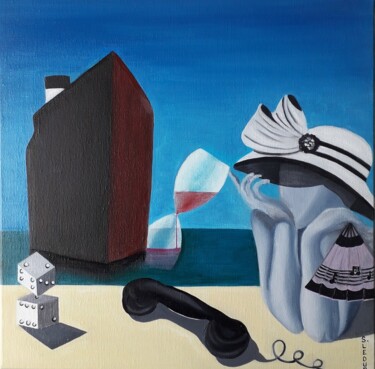 제목이 "Un bateau dans le c…"인 미술작품 Sylvie Ledur로, 원작, 기름