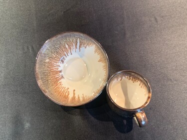雕塑 标题为“tasse et bol” 由Josi Rica, 原创艺术品, 陶瓷