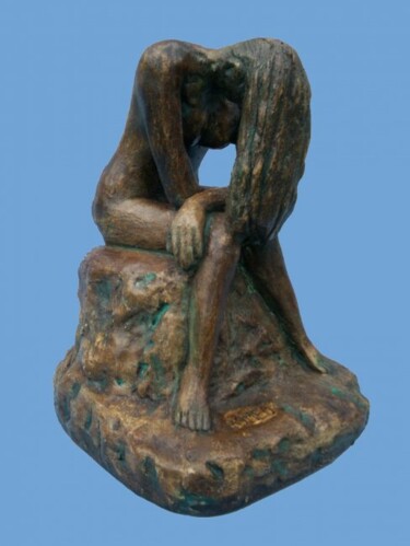 MEDITAÇÃO Escultura intitulada "MEDITAÇÃO" por Romeo Zanchett, Obras de arte originais