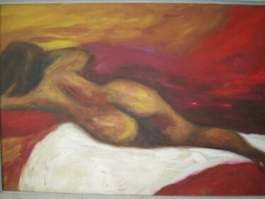 MULHER DORMINDO Pintura intitulada "MULHER DORMINDO" por Romeo Zanchett, Obras de arte originais