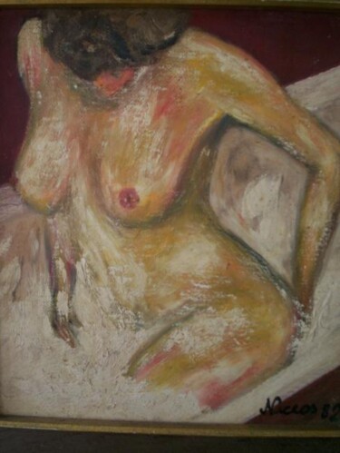 MULHER NO BANDO Pintura intitulada "MULHER NO BANDO" por Romeo Zanchett, Obras de arte originais